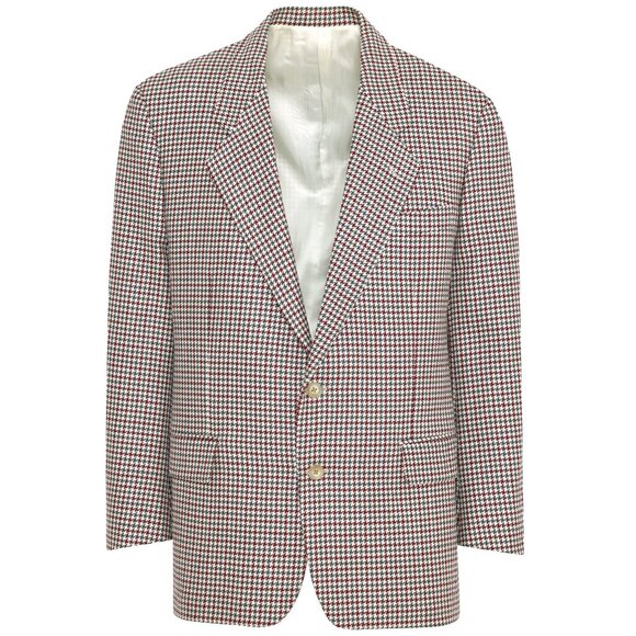 Corneliani (Italy) 80s, Double-Knit Jacquard, High-Twist Yarn